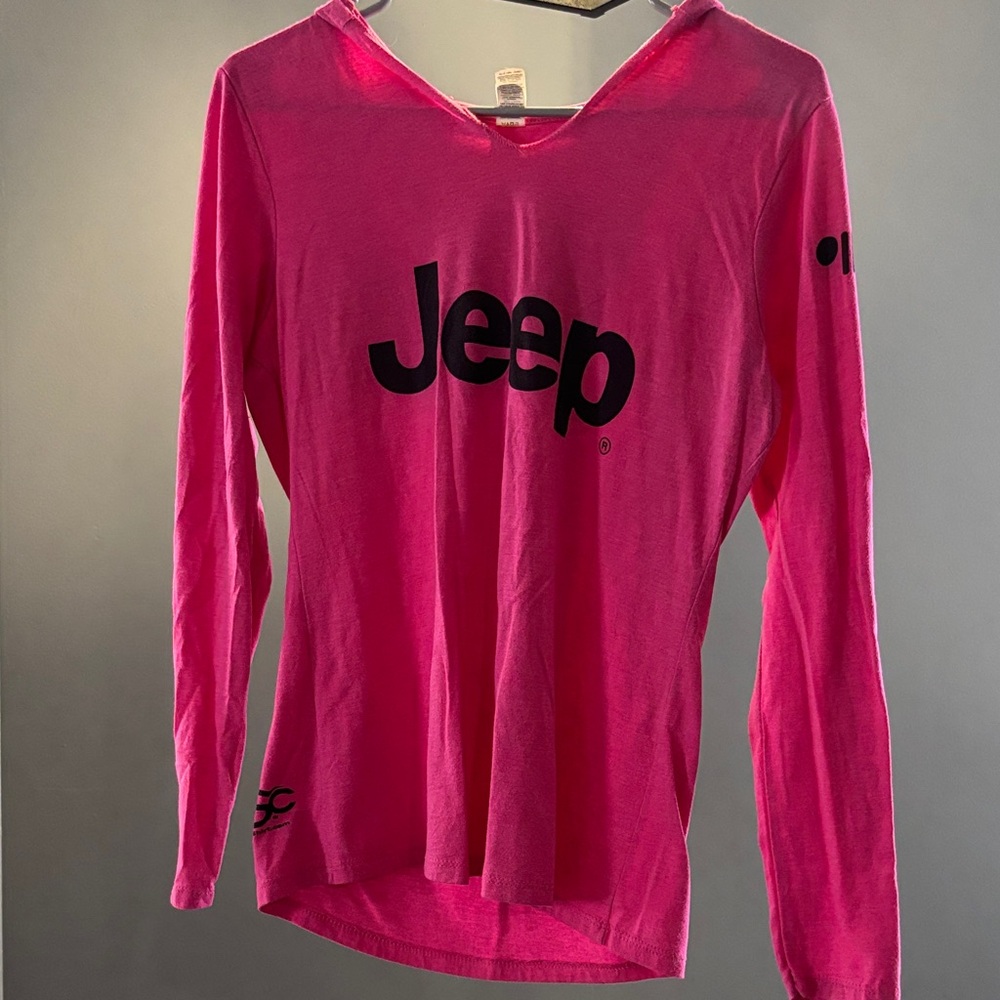 Jeep Hot Pink Long Sleeve Hoodie